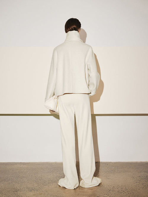 Load image 1 in gallery view. Wool Coat with Scarf