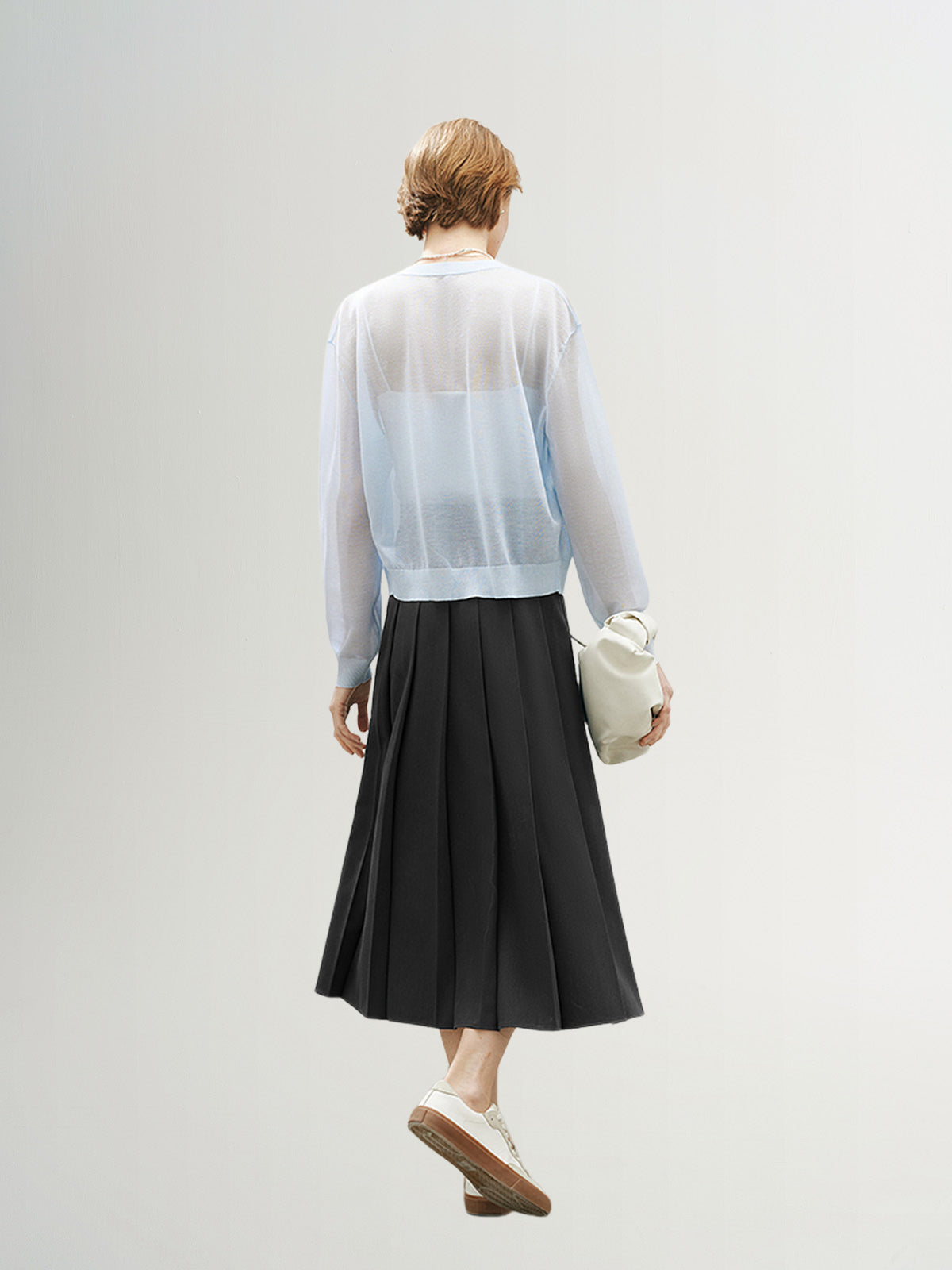 V Neck Knit Cardigan