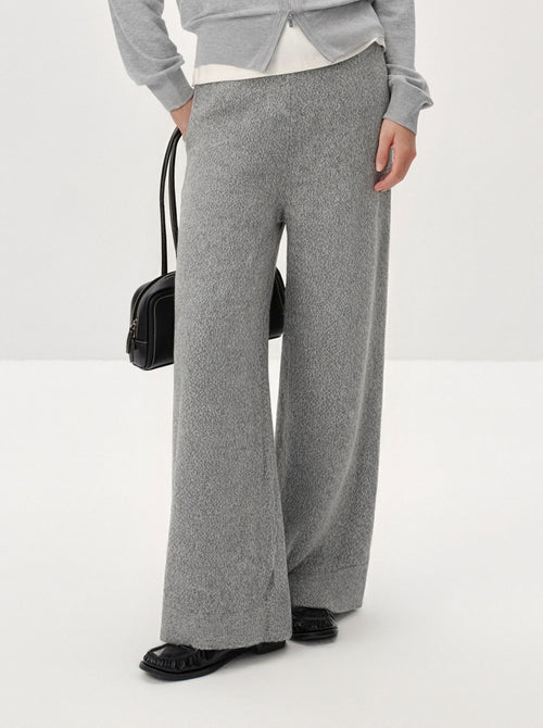 Load image 1 in gallery view. Cashmere Straight-Leg Knit Pants