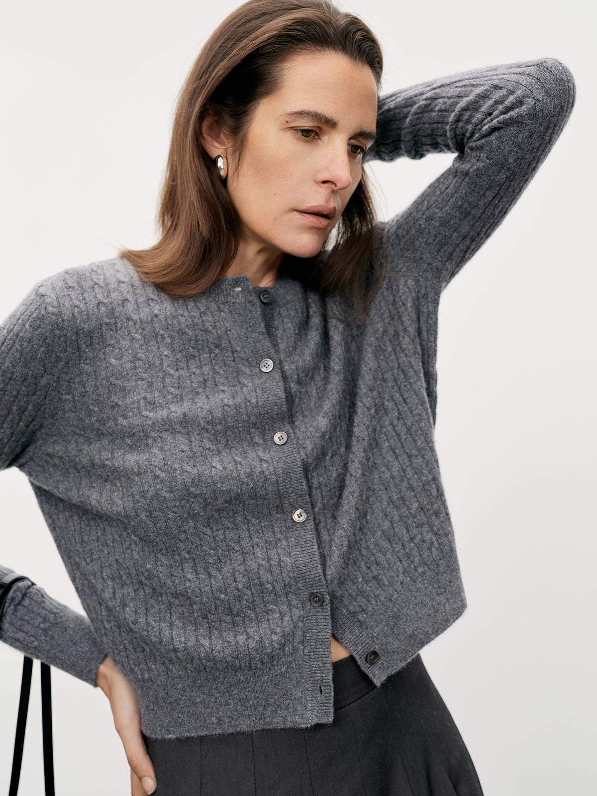 Ribbed Cashmere Cardigan
