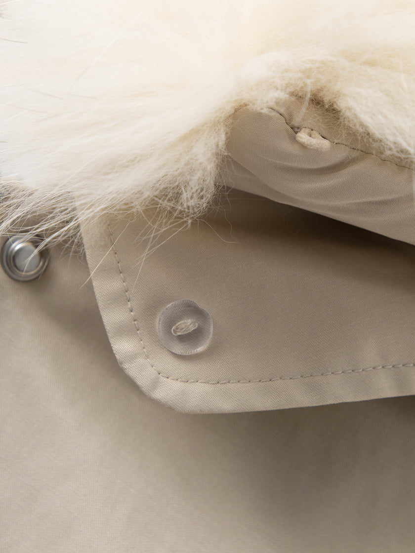 Otter Rabbit Fur Parka