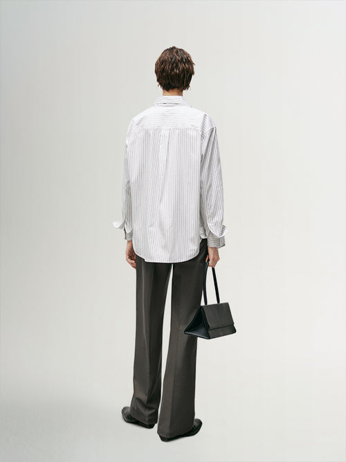 Load image 1 in gallery view. Stripe Classic Shirt - MEILLEUR MOMENT OFFICIAL STORE NEW YORK 