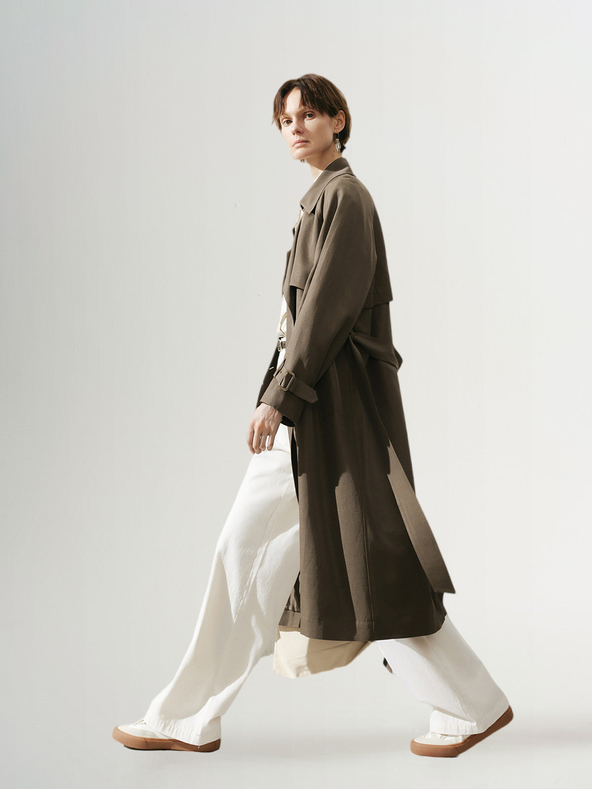 Acetate Lyocell Trench Coat