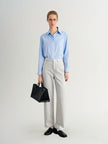 Light Gray Lyocell Straight Jeans
