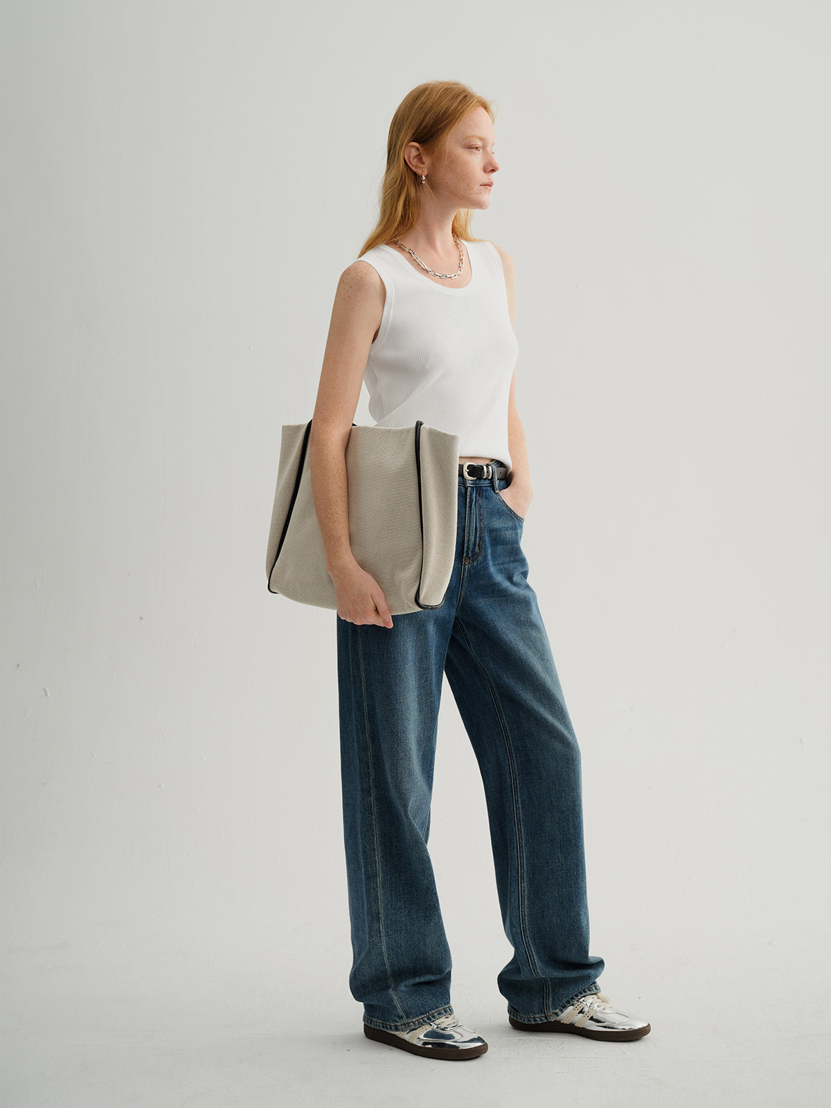 Cotton Straight-Leg Denim Jeans