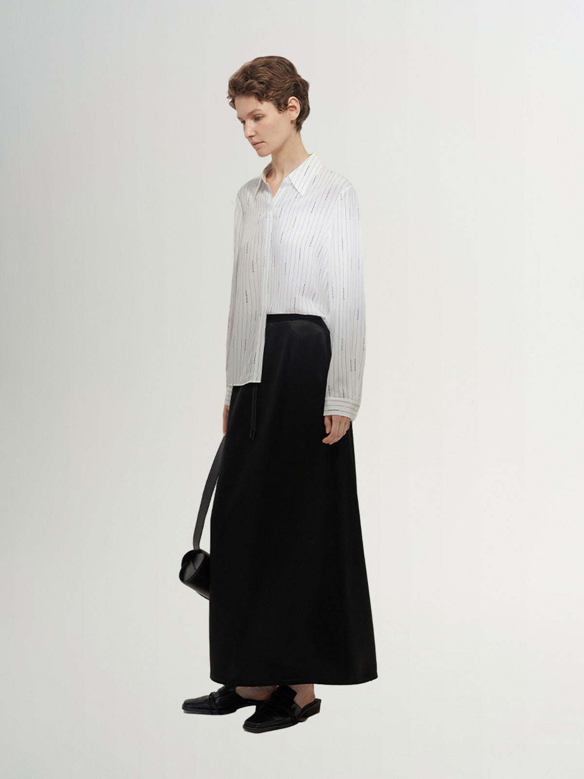 Stripe Pure Silk Shirt