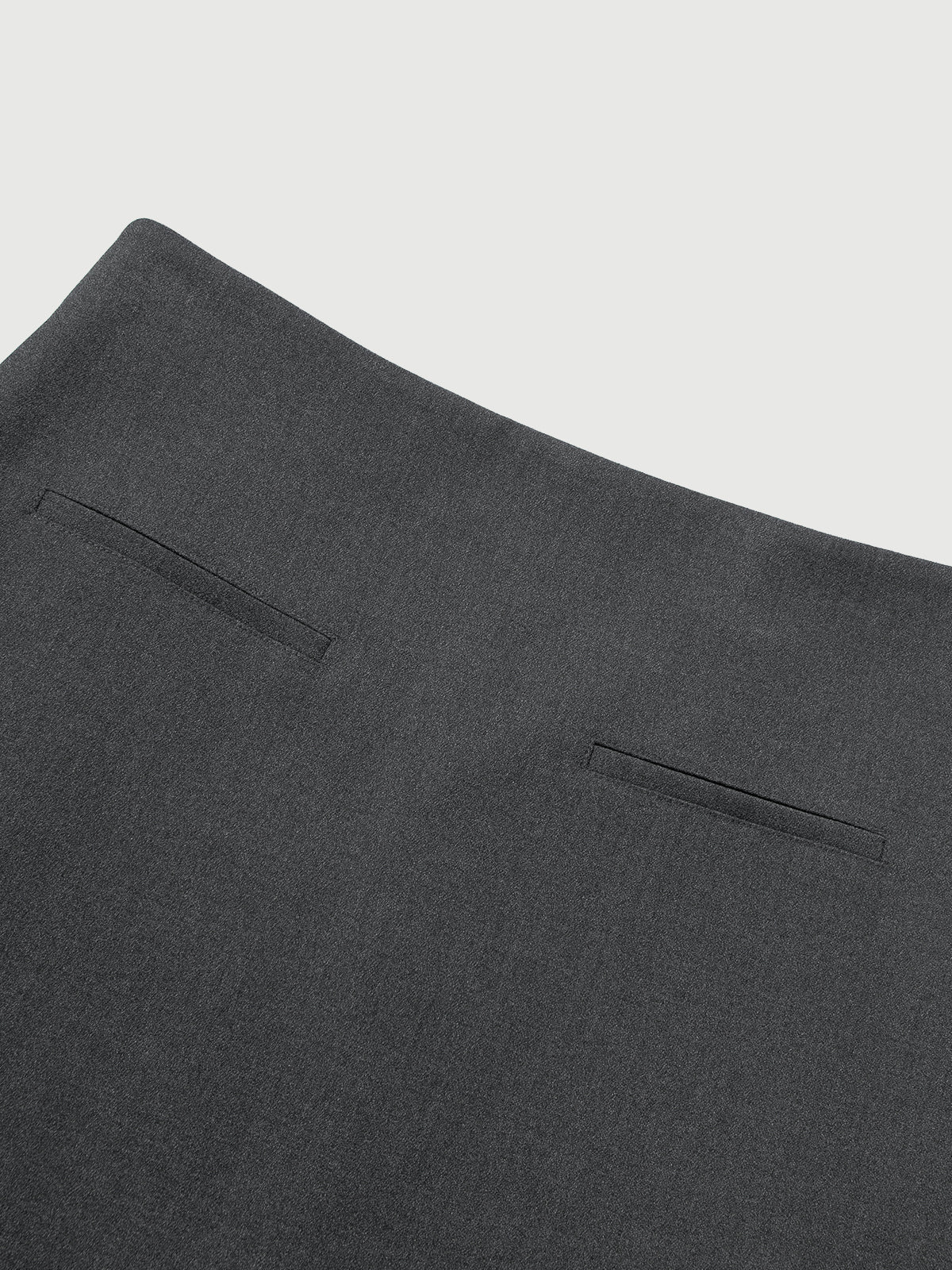 Straight Midi Skirt with Back Slit