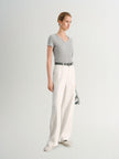 Ribbed Short Sleeve Top