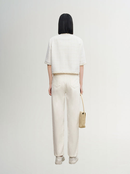 Load image 1 in gallery view. Short tweed jacket