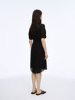 Short Sleeves Lyocell Tie Belt Dress
