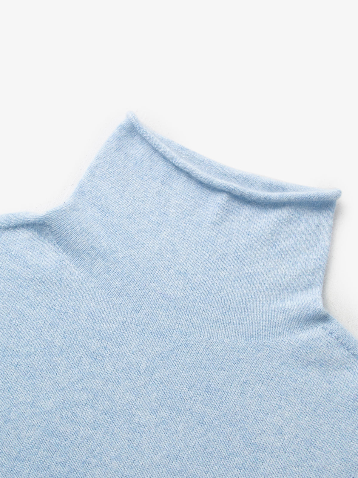 Powder Blue Relaxed Fit Cashmere Sweater 5FA133601Q