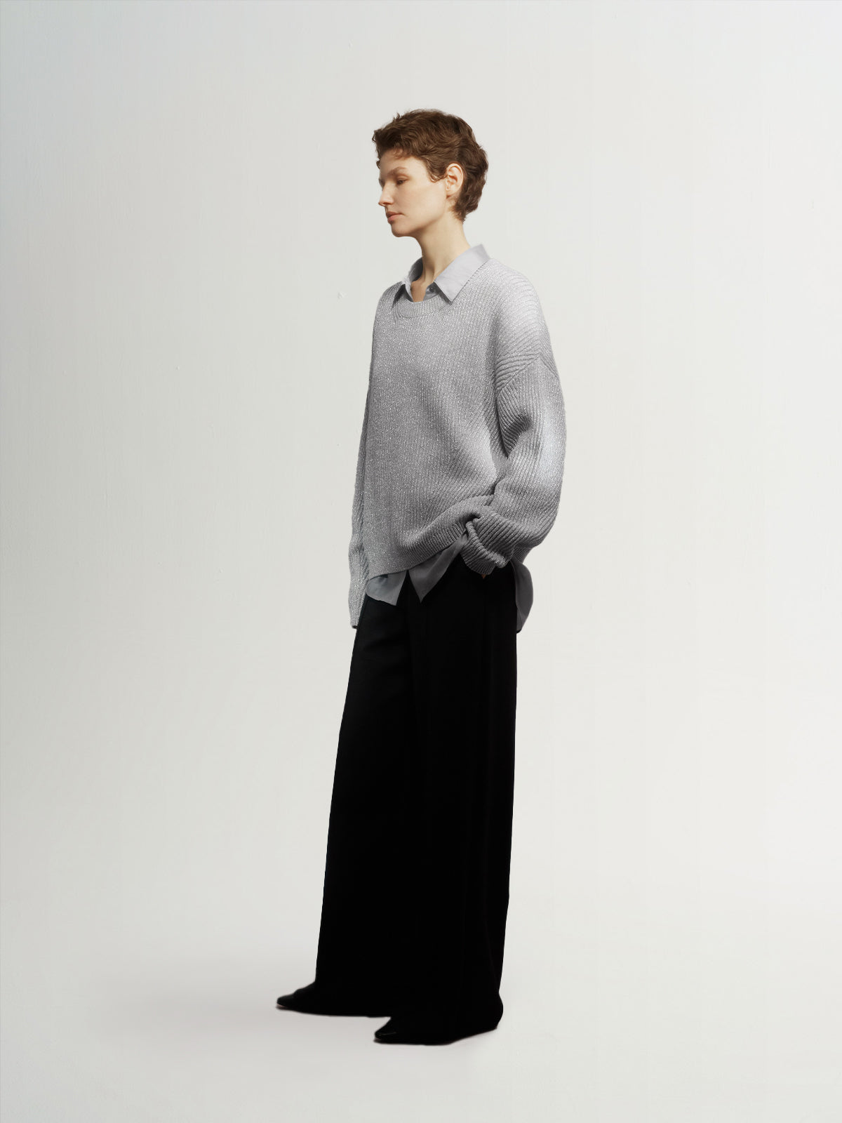 Rib Pullover Sweater
