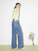 Cotton Middle Waist Wide Leg Jeans