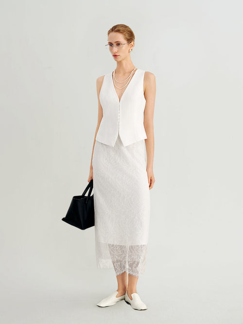 Load image 1 in gallery view. Triacetate V-Neck Vest