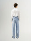 Blue Lyocell Trousers