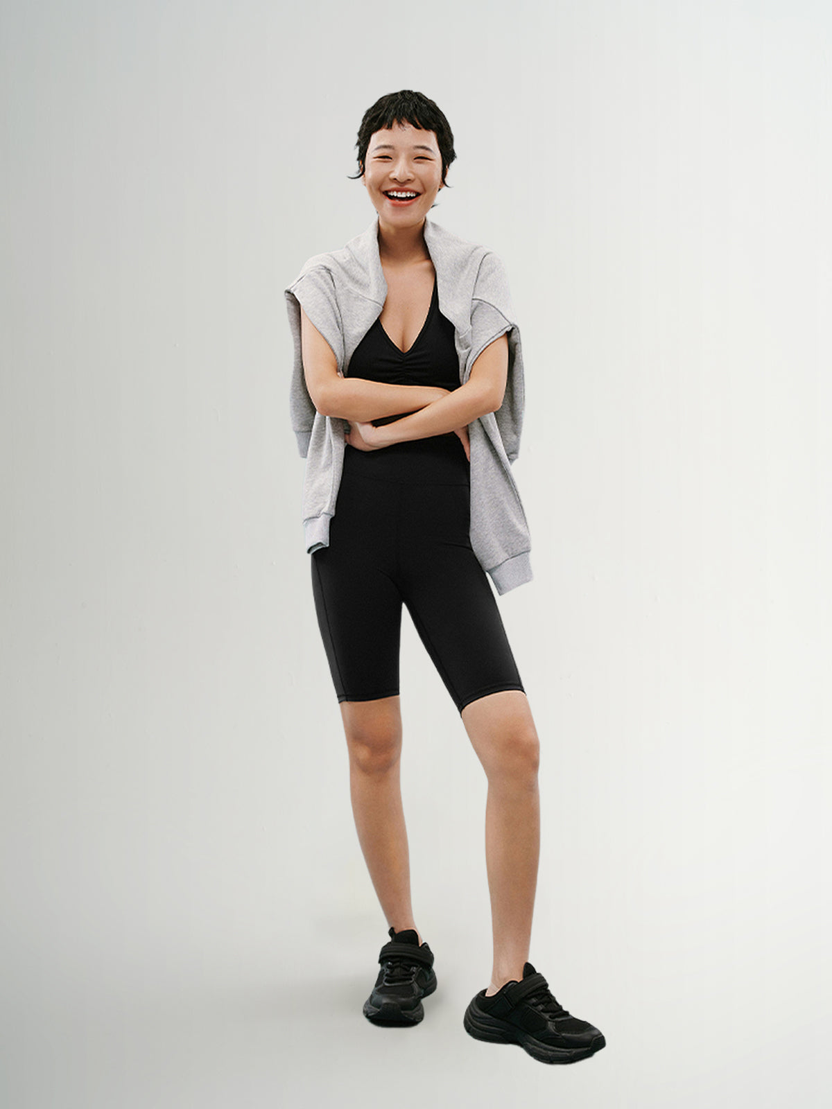 V Neck Yoga Knit Bra Top