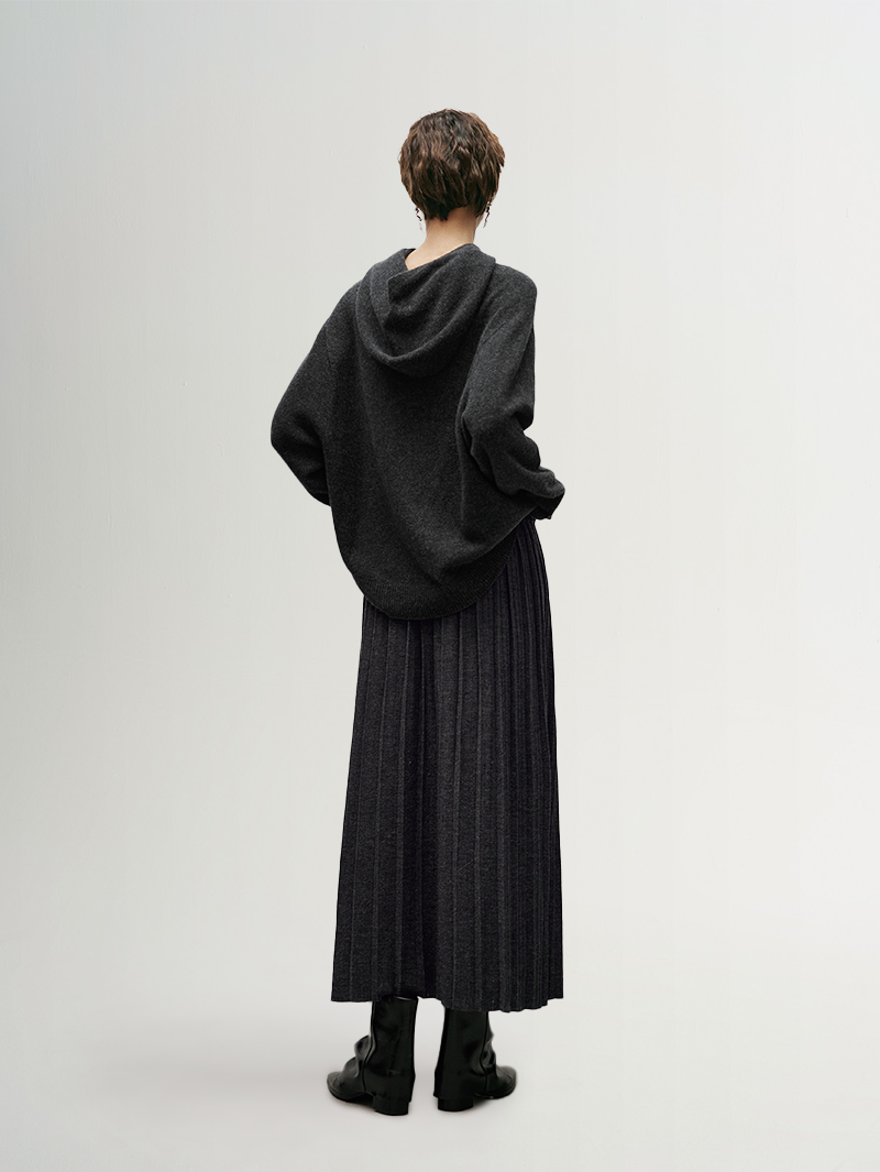 Relaxed Fit Cashmere Hoodie - MEILLEUR MOMENT OFFICIAL STORE NEW YORK 