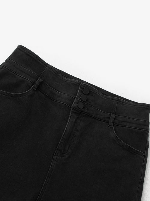 Load image 1 in gallery view. Cropped Cotton Trousers