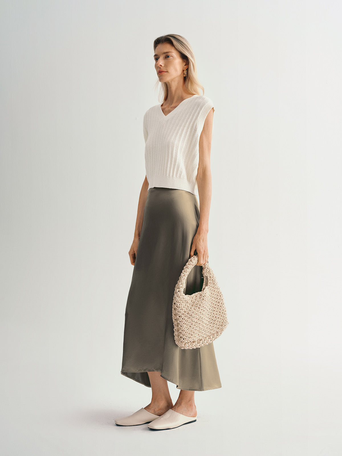 V-Neck Sleeveless Jumper