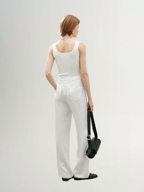 Load image 1 in gallery view. Leo Tank Top - White