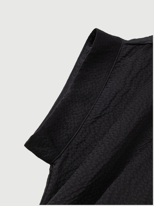 Load image 1 in gallery view. Collared V Neck Pure Silk Dress