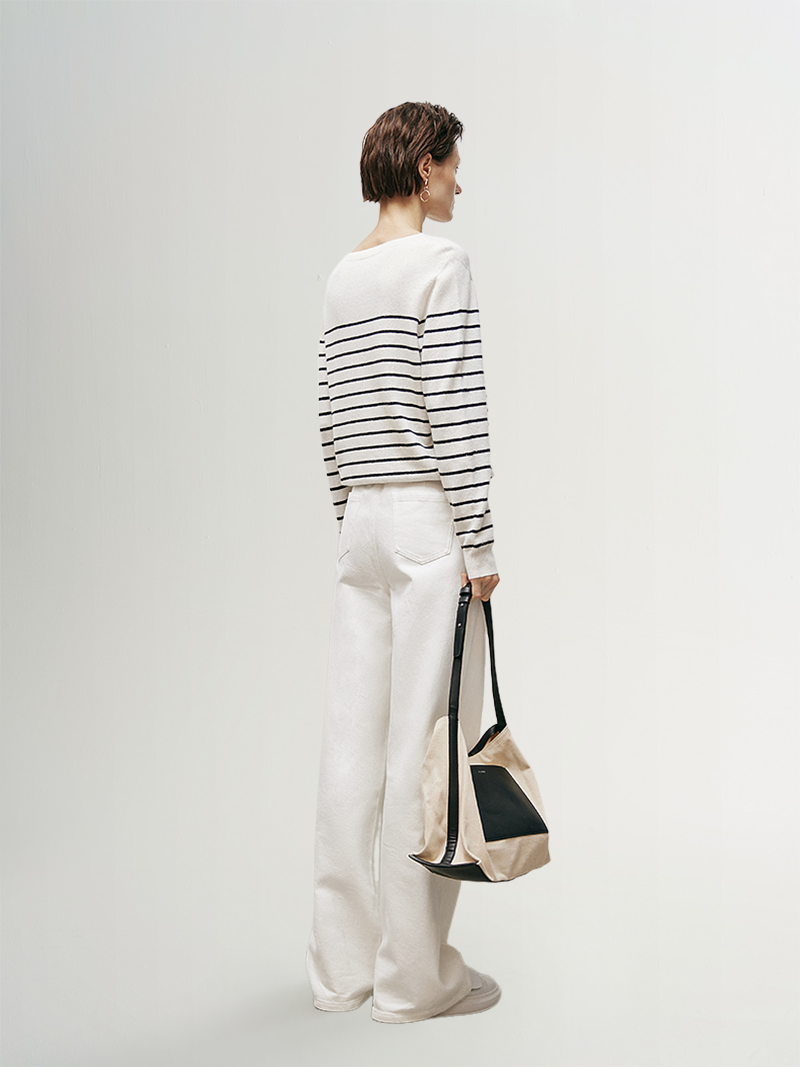 Striped Cashmere Sweater - MEILLEUR MOMENT OFFICIAL STORE NEW YORK 