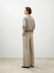 Polo Neck Tie-Front Blouse