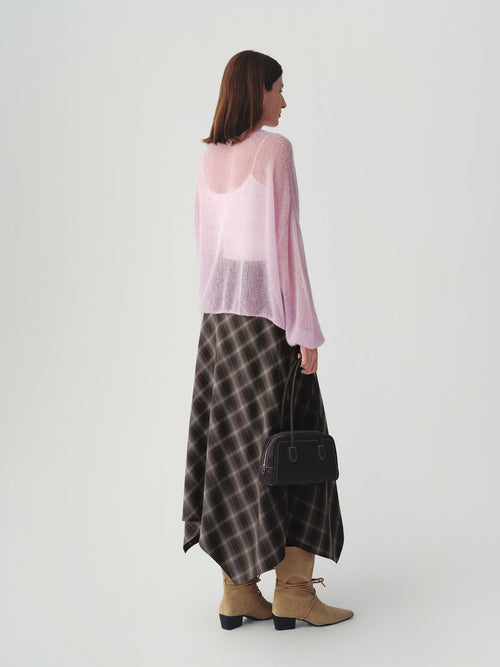 Load image 1 in gallery view. Lightweight Silk-Cashmere Knit Sweater