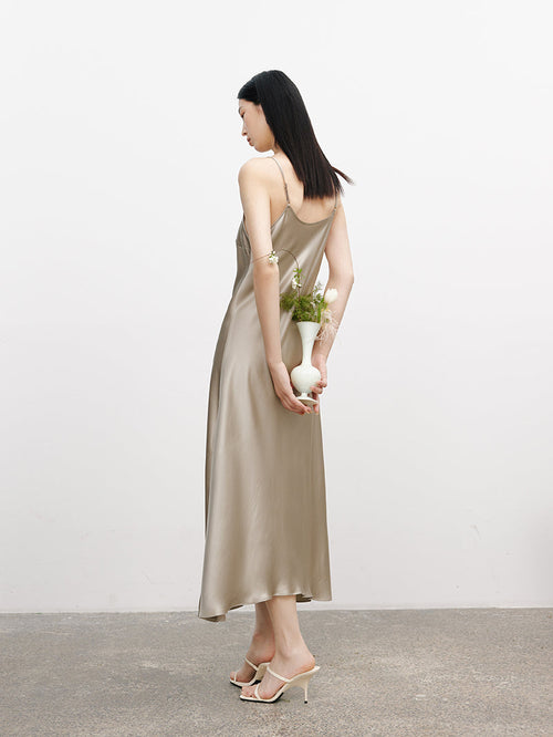 Load image 1 in gallery view. Acetate Slip Dress