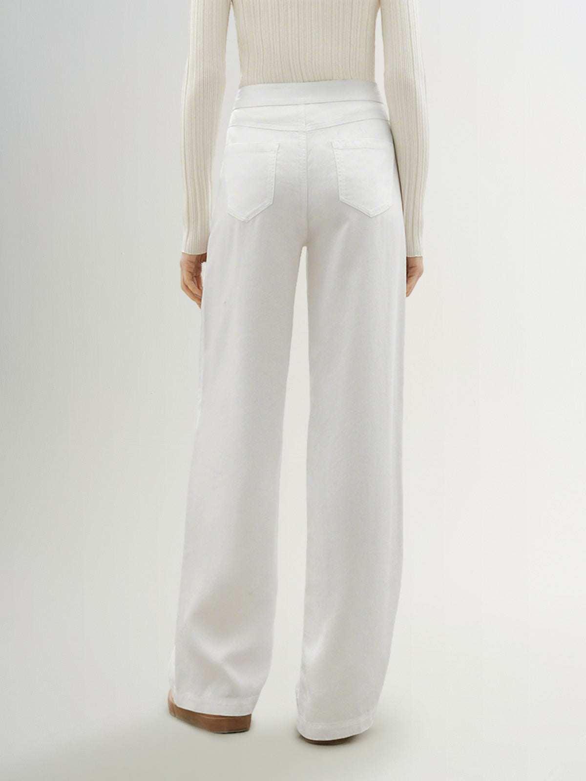Straight Fit 100% Lyocell Trousers