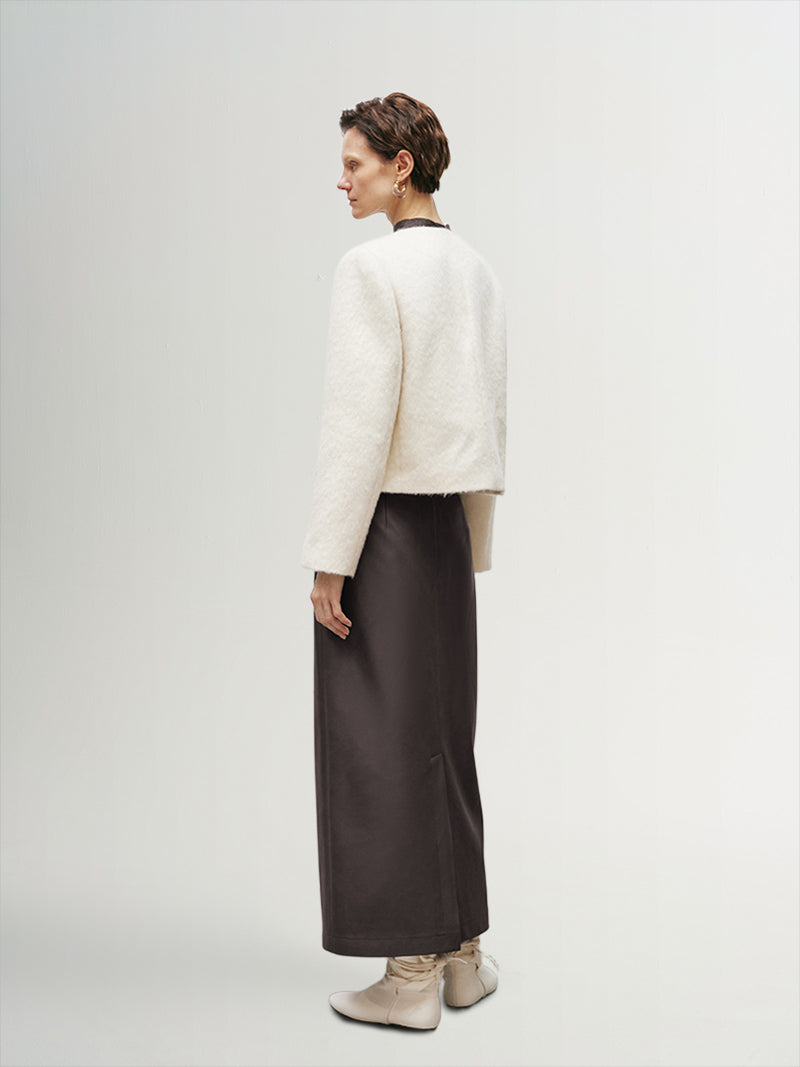 Wool Tweed Short Jacket - MEILLEUR MOMENT OFFICIAL STORE NEW YORK 