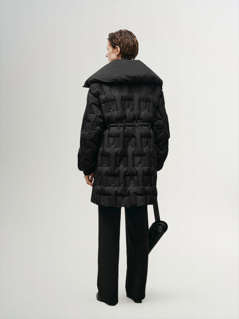 Goose Quilted Mid-Length Jacket - MEILLEUR MOMENT OFFICIAL STORE NEW YORK 