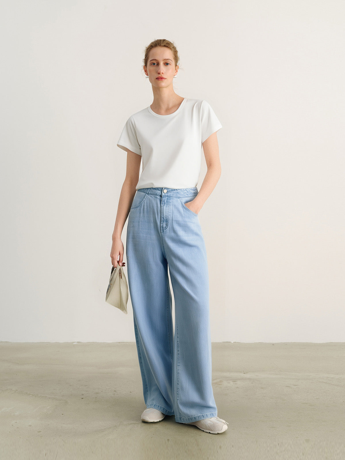 Wide Leg Lyocell Pants