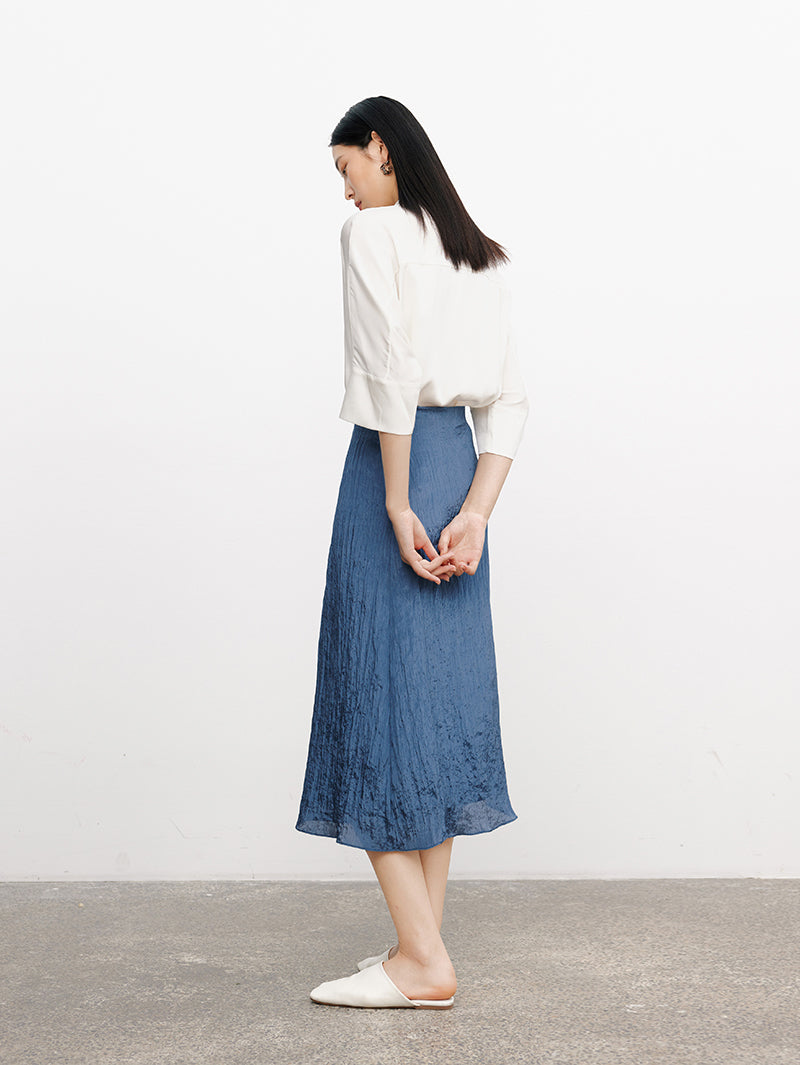 Short Sleeved Silk Shirt