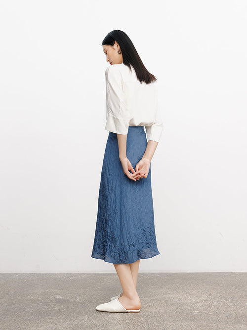 Load image 1 in gallery view. Short Sleeved Silk Shirt