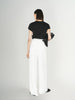 White flowing pants
