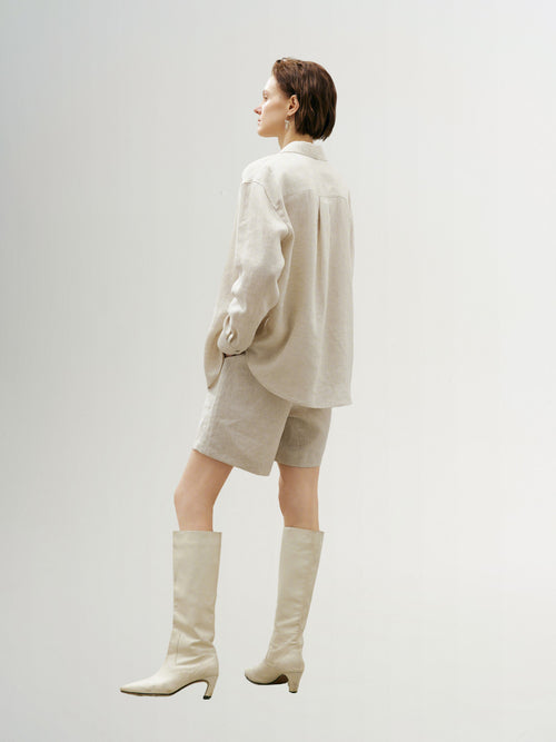 Load image 1 in gallery view. 100% Linen Shirt