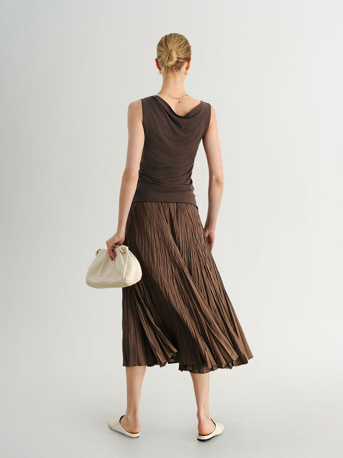 Load image 1 in gallery view. The Classic Accordion Midi Skirt