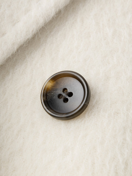 Load image 1 in gallery view. Alpaca Hair Wool Double-Breasted Belted Coat