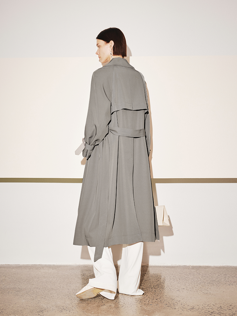 Notch Lapel Trench Coat