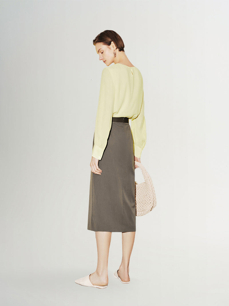 Straight Midi Skirt - MEILLEUR MOMENT OFFICIAL STORE NEW YORK 