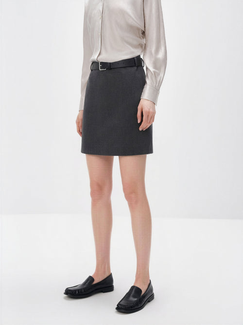 Load image 1 in gallery view. Tailored Mini Skirt