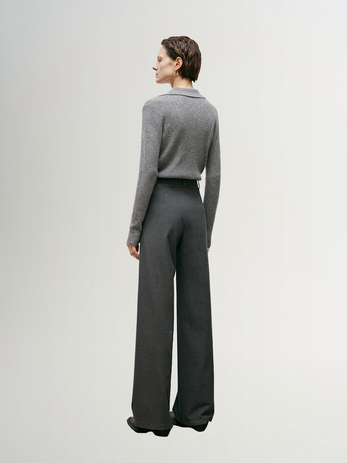 Cashmere Button Down Polo