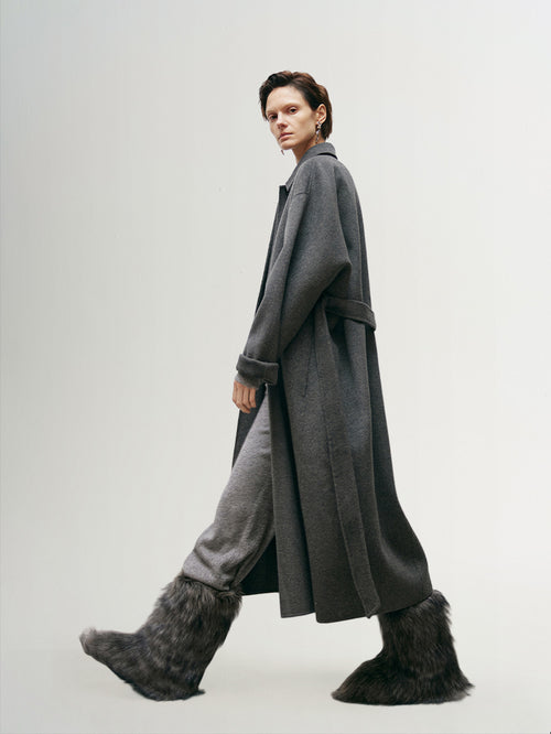 Load image 1 in gallery view. 100% Australian Merino Wool Coat - MEILLEUR MOMENT OFFICIAL STORE NEW YORK 