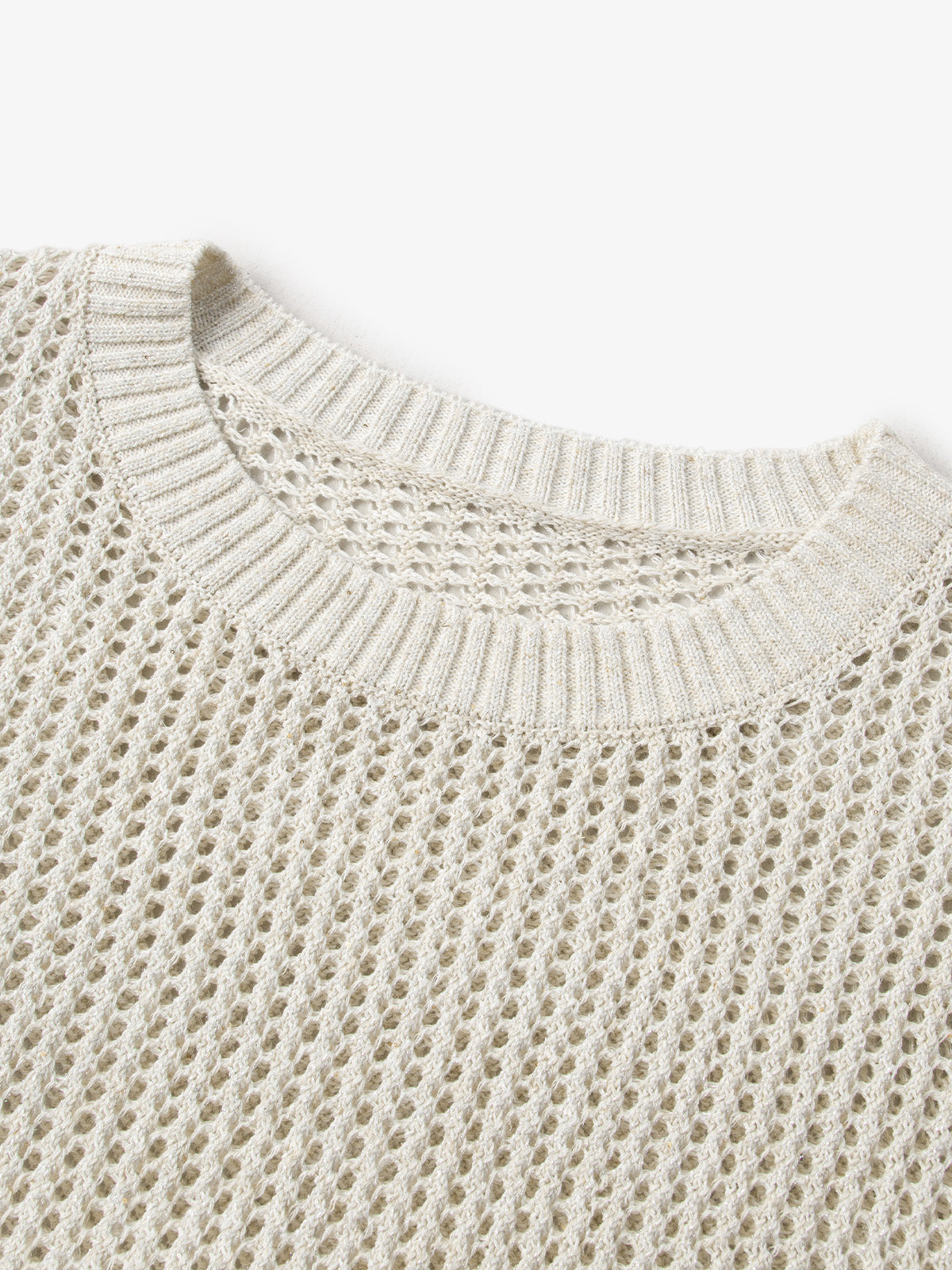 Linen Openwork Sweater – MEILLEUR MOMENT OFFICIAL STORE NEW YORK
