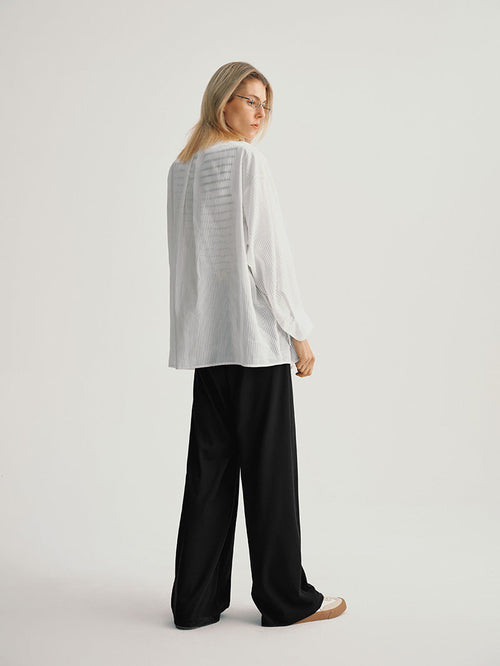 Load image 1 in gallery view. Pinstripe Long Sleeves Shirt