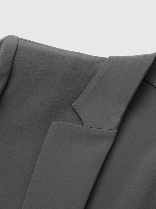 Load image 1 in gallery view. Single-Breasted Premium Silk Blazer