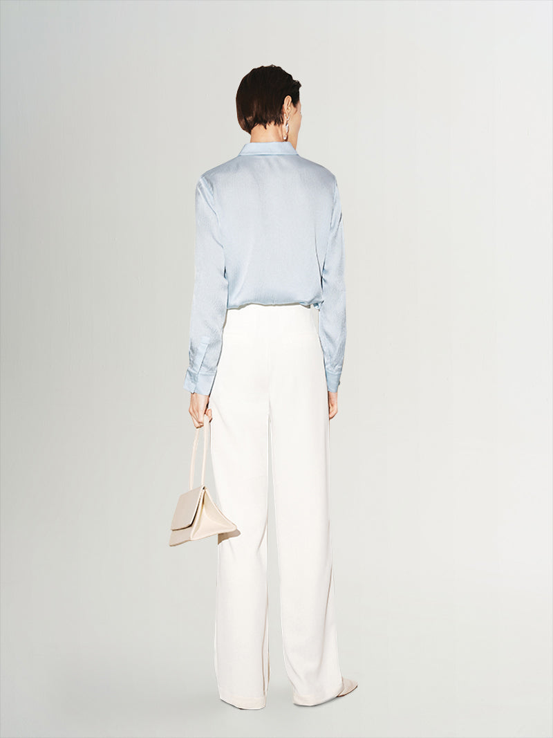 Pure Silk Bubble Textured Shirt