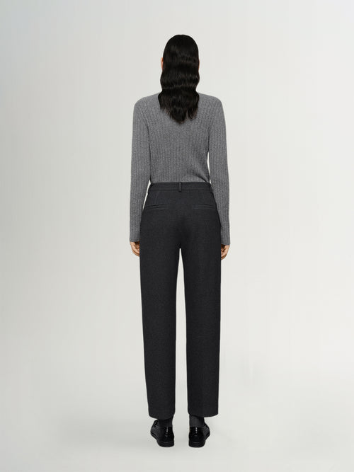 Load image 1 in gallery view. Turtleneck Cashmere Sweater Gray