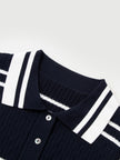 Polo Sleeveless Cotton Knit Top